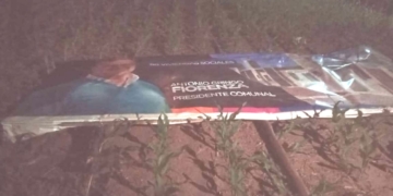 Fiorenza denunció «campaña sucia» en Timbúes: le destruyeron carteles