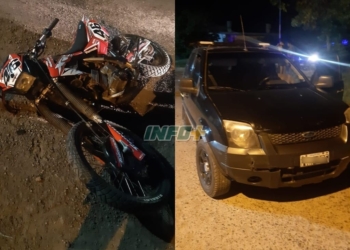 Dos vecinos de Díaz chocaron en una esquina del pueblo: un herido