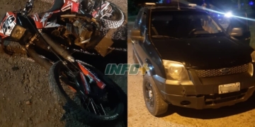 Dos vecinos de Díaz chocaron en una esquina del pueblo: un herido