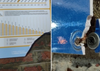 Causaron destrozos en la estación de tren de Serodino