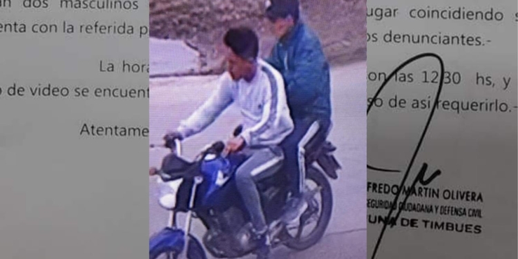 Videovigilancia: identificaron a dos jóvenes tras el robo de celulares en Timbúes