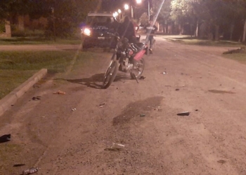 Gaboto: un menor en moto resultó herido al chocar contra otro birrodado