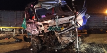 Díaz: el tren destrozó un camión que cruzaba en Ruta 65