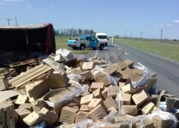 Volcó un camión en Ruta 34: hay paso alternado