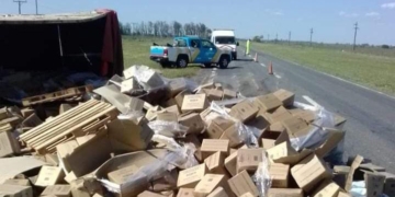 Volcó un camión en Ruta 34: hay paso alternado