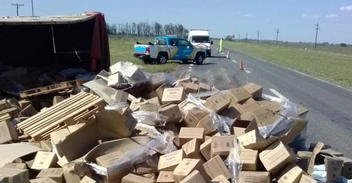 Volcó un camión en Ruta 34: hay paso alternado