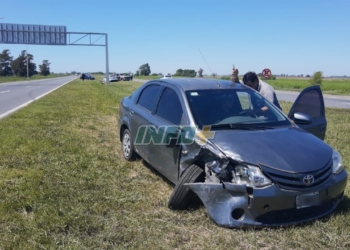 Maciel: pinchó una rueda y se produjo un accidente en cadena sobre autopista