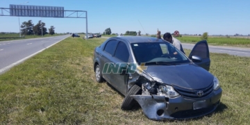 Maciel: pinchó una rueda y se produjo un accidente en cadena sobre autopista