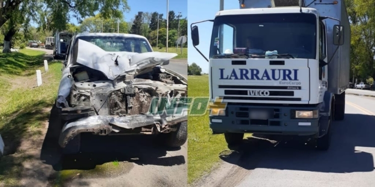Fuerte choque en La Ribera con un macielense herido