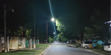 Timbúes suma iluminación en los distintos barrios