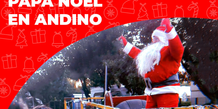 Papá Noel recorrerá este jueves distintos barrios de Andino