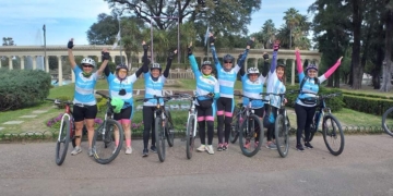 En dos ruedas: mujeres timbuenses cruzarán el túnel subfluvial y piden ayuda