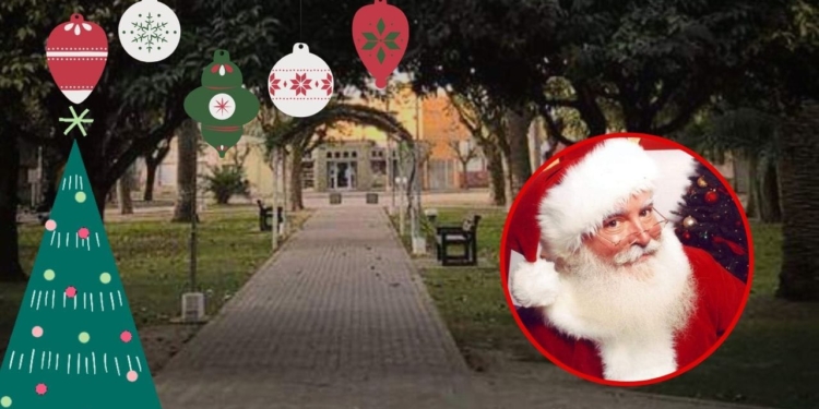 Se viene la «Plaza Navideña» en Maciel, con Papá Noel y el coro local