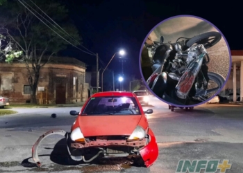 Un auto y una moto chocaron en Barrancas: un joven fue trasladado al Hospital Cullen