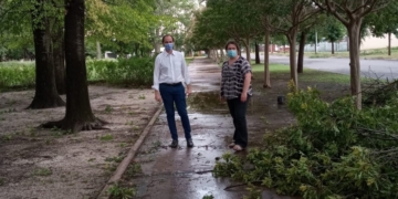 Rasetto recorrió los pueblos más afectados por la tormenta y solicitó ayuda