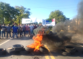 Corte de Ruta 11 en San Fabián por el despido de trabajadores