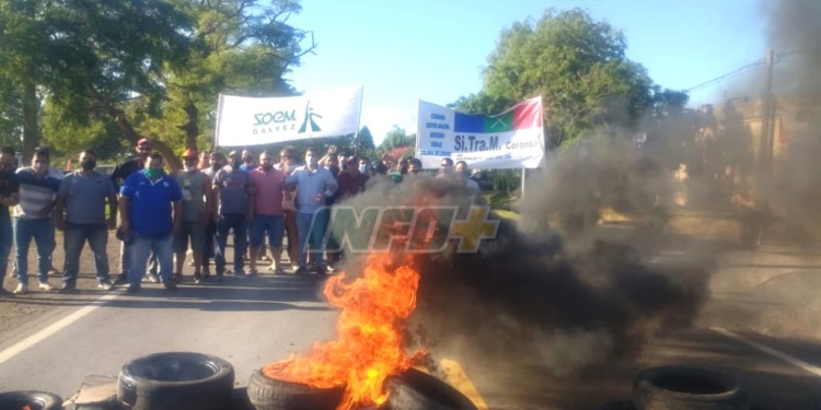 Corte de Ruta 11 en San Fabián por el despido de trabajadores