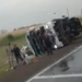 Ruta 34: un camión volcó su carga a la altura de Larguía