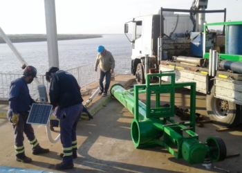 Anunciaron nuevos trabajos en el acueducto de Monje por la bajante del río