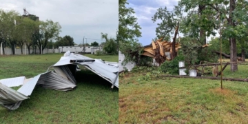 Timbuense y Club Maciel juntan fondos para reparar los destrozos que causó el temporal