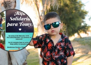 Rifa solidaria por Tomy: juntan fondos para un nene de Maciel que debe ser operado