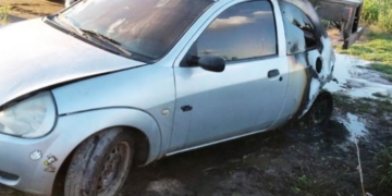 Un auto se incendió en Timbúes e investigan las causas