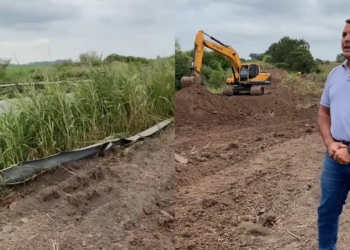 Comenzaron a ensanchar el puente del Canal Serodino sobre Ruta 91