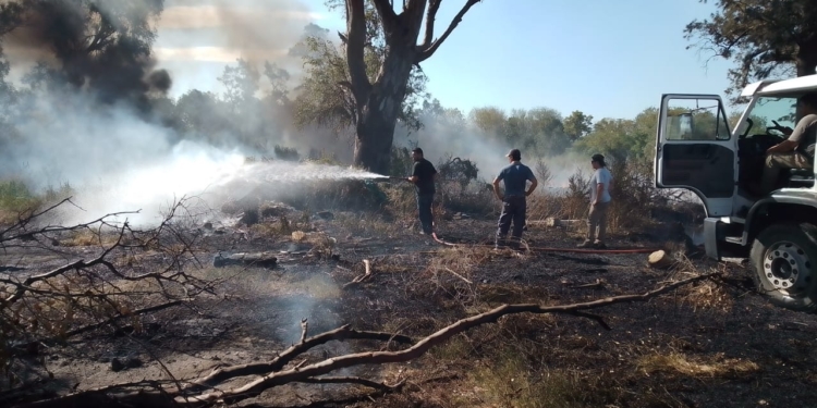 Un peligro: denunciaron dos incendios intencionales en Timbúes