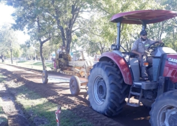 Comenzó la construcción del paseo aeróbico en Maciel