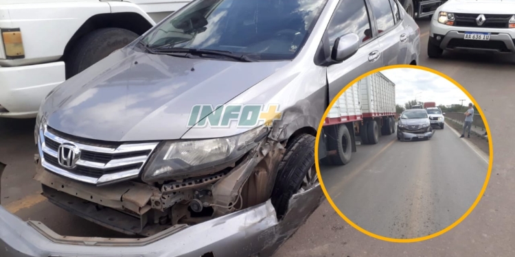 Un vecino de Oliveros colisionó en su auto contra un camión en Ruta 91