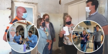 Diana visitó Maciel y entregó aportes al SAMCo y a ambos clubes