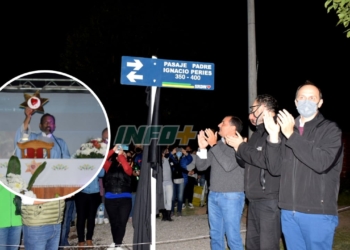El Padre Ignacio emocionó a todos en Serodino e inauguraron una calle con su nombre