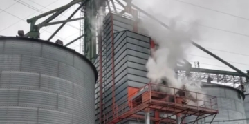 Se desató un incendio en una planta secadora de cereal de Aldao