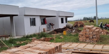 Timbúes: avanza la construcción de viviendas en el Barrio Los Nogales