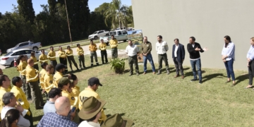 El Ministro de Ambiente de Nación visitó Gaboto: incorporaron brigadistas