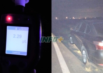 Peligro al volante: viajaba por autopista con 2.29 g/l de alcohol en sangre