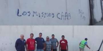 Pintadas en la previa al clásico de Maciel: ambos clubes lo repudiaron