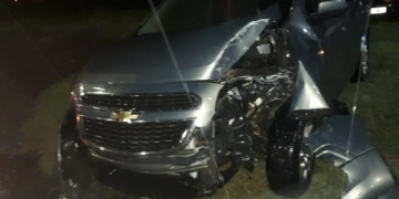 Un médico del Samco Gaboto despistó y chocó contra una columna en autopista