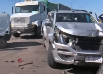 Corte total en Ruta 34 por un accidente entre 7 vehículos