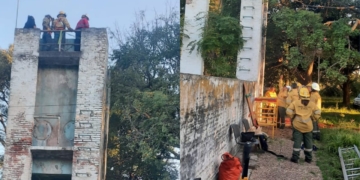 Un menor cayó dentro de un tanque de agua y fue rescatado por bomberos