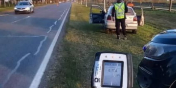 Sancionaron a tres conductores en Maciel por alcoholemia en un control por Ruta 11