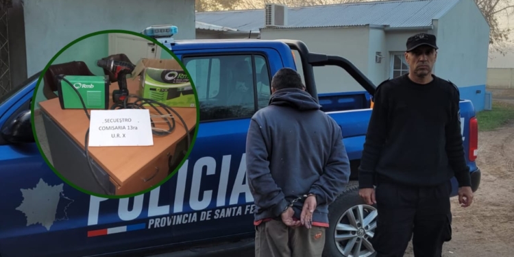 Ingresó a robar a una obra en construcción en Andino y fue detenido