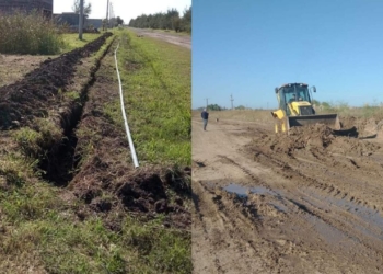 Avanzan las obras en Carrizales: agua potable y mejoras de caminos