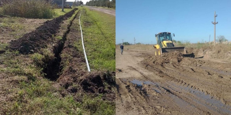 Avanzan las obras en Carrizales: agua potable y mejoras de caminos
