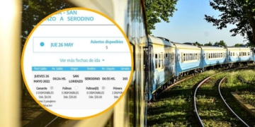 Ya se puede viajar de Serodino a San Lorenzo en tren a sólo 30 pesos