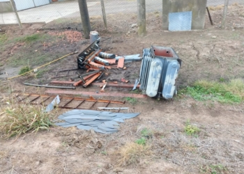 Robaron un transformador y rompieron silos de acopio a la vera de Ruta 91