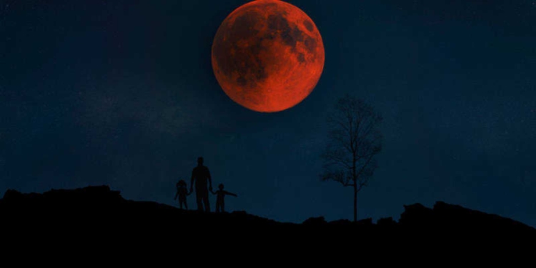 El eclipse total de luna se verá a partir de la noche de este domingo