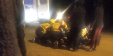 Un joven de Diaz chocó en moto contra un auto en San Genaro