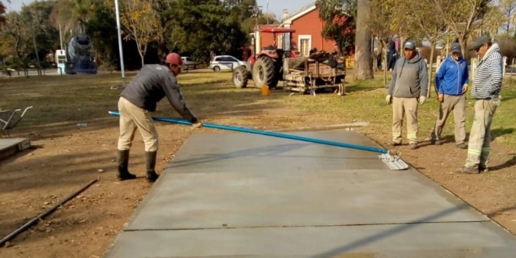 Maciel: comenzó la renovación y parquizado del predio del ferrocarril