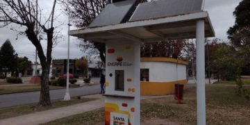 Maciel reacondicionó su estación solar tras dos años de estar fuera de servicio